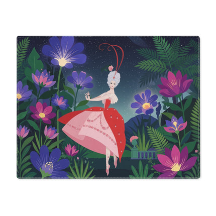 🌺✨ The Lady Of The Starlit Enchanted Garden Placemat – Art Deco Floral Fantasy