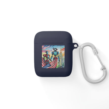 High Fashion Cyberpunk CIA Robots AirPods Case Cover