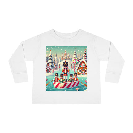 Nutcracker Candy-Striped Adventure Toddler Long Sleeve Tee