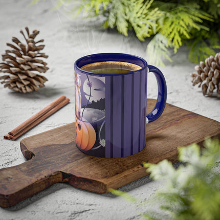 The Startled Pumpkin Colorful Mugs, 11oz