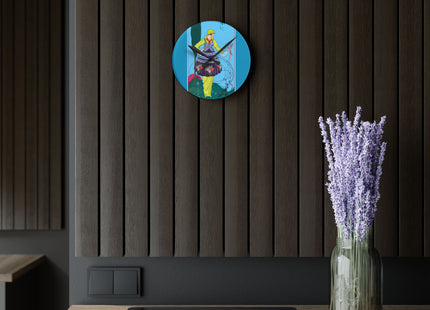 Exquisite Elegance by Umberto Brunelleschi Acrylic Wall Clock