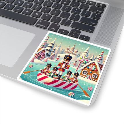 Nutcracker Candy-Striped Adventure Kiss-Cut Stickers (4 Sizes)