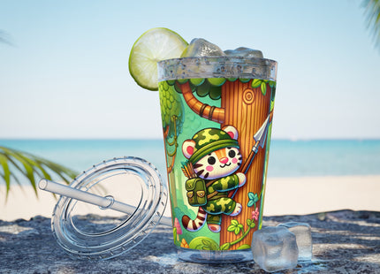 Stealthy Stripes Sunsplash Tumbler with Straw, 16oz