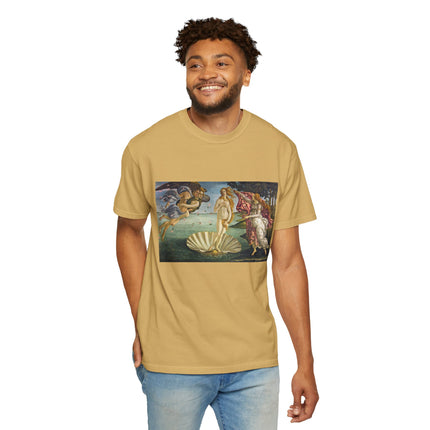 Birth of Venus by Sandro Botticelli Unisex Garment-Dyed T-shirt