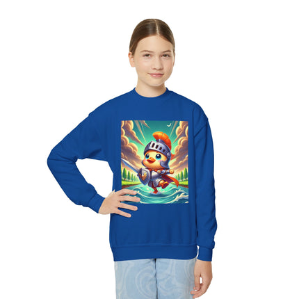 Valiant Duck Youth Crewneck Sweatshirt – Courage, Adventure & Heroic Fun