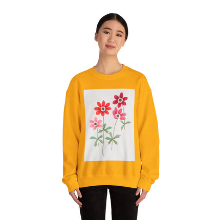 Anemoon, Anemone by Anselmus Boëtius de Boodt Heavy Blend™ Crewneck Sweatshirt