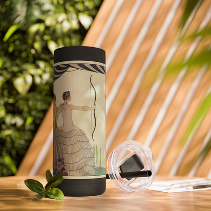 Visez au coeur, belles dames! by George Barbier Skinny Matte Tumbler, 20oz