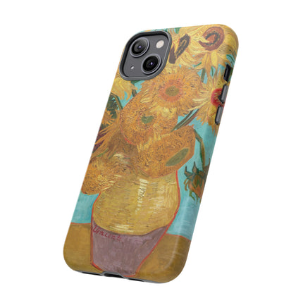 Vase with Twelve Sunflowers by Vincent Van Gogh Phone Cases