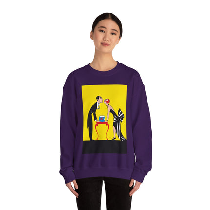 A Moment of Elegance: A Passionate Embrace Amidst Golden Splendor Heavy Blend™ Crewneck Sweatshirt