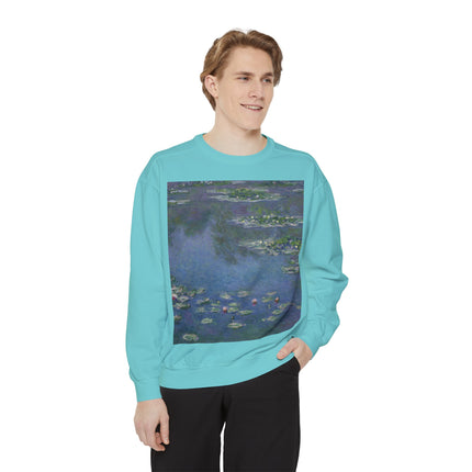 Water Lilies by Claude Monet Unisex Garment-Dyed Sweatshirt
