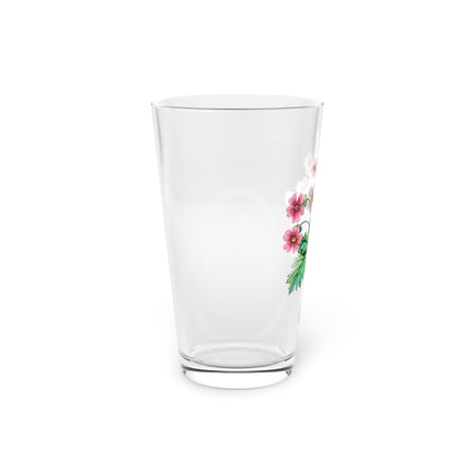 Chinese Primrose Botanical Illustration by Pierre-Joseph Redouté Glass, 16oz
