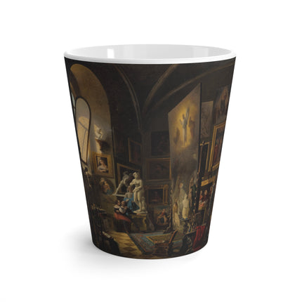 Raphael and his Muse in the Atelier by Vincenzo Abbati Latte Mug