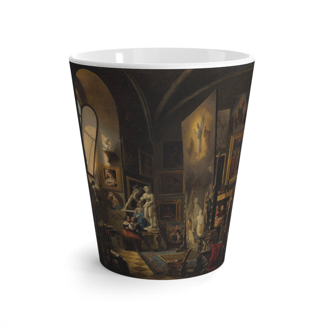 Raphael and his Muse in the Atelier by Vincenzo Abbati Latte Mug