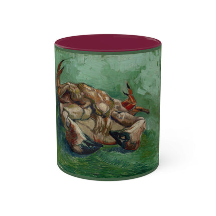 Crab on its Back by Vincent Van Gogh Colorful Mugs, 11oz