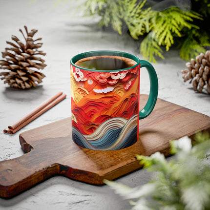 Vibrant Sunrise Sky Colorful Mugs (11oz, 15oz)