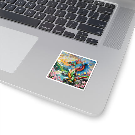Chinese Dragon Kiss-Cut Stickers (4 Sizes)