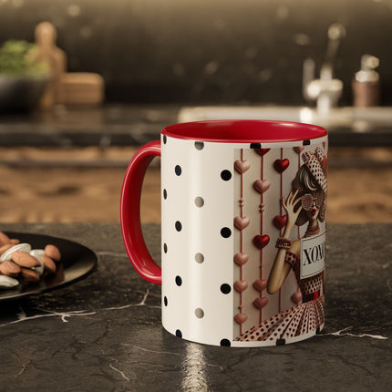 Fashionably Yours, XOXO Colorful Mugs (11oz, 15oz)