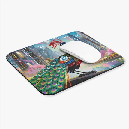 Techno Plumes Mouse Pad, Rectangle