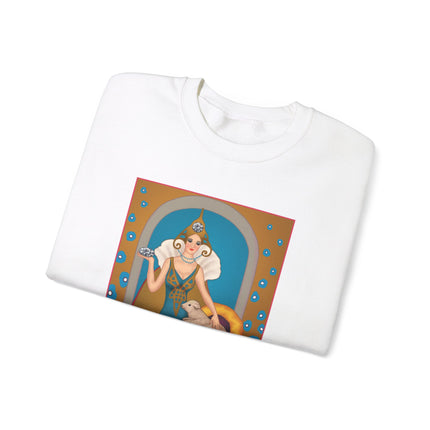 April & Diamond (from the Gem Series) by Sofia Chiostri Heavy Blend™ Crewneck Sweatshirt