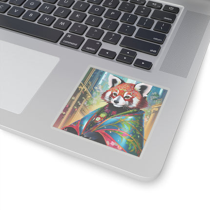 Cybernetic Red Panda Kiss-Cut Stickers (4 Sizes)