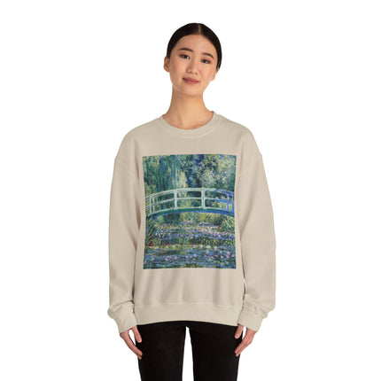 Water Lilies and Japanese Bridge by Claude Monet Heavy Blend™ Crewneck Sweatshirt