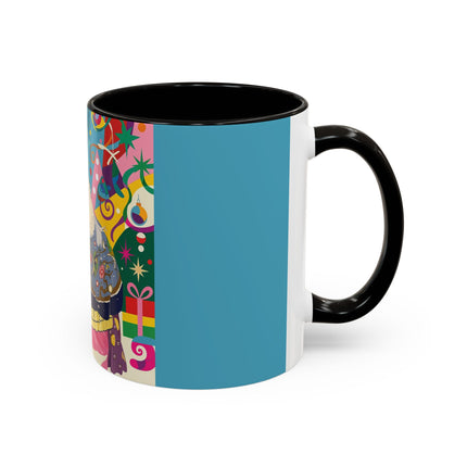 🎀✨ The Christmas Court Of Joy Colorful Mug – Art Deco Holiday Fantasy
