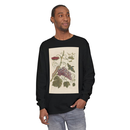 Botanical Pl.49 by Maria Sibylla Garment-dyed Long Sleeve T-Shirt
