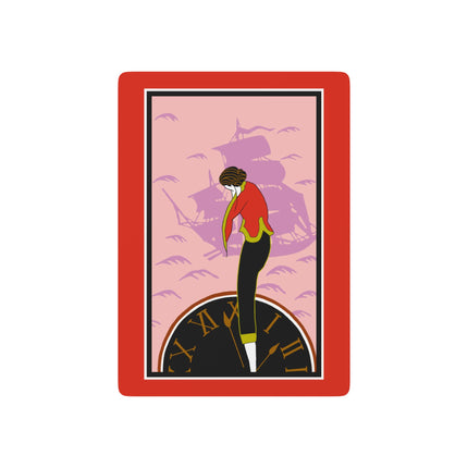 Woman Waiting for her Beloved at 1:59 by Kobayashi Kaichi Playing Cards