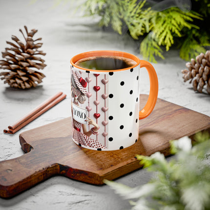 Fashionably Yours, XOXO Colorful Mugs (11oz, 15oz)