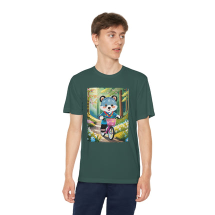 Furry Cyclist Youth Competitor Tee – Woodland Adventure & Playful Charm