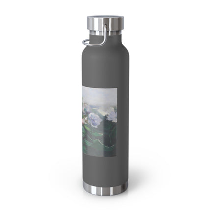 Water Lilies by Karl Hagemeister Copper Vacuum Insulated Bottle, 22oz