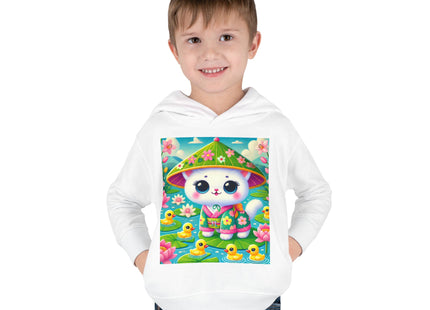 Lily Pond Stroll Toddler Pullover Fleece Hoodie