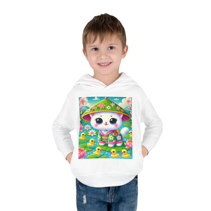 Lily Pond Stroll Toddler Pullover Fleece Hoodie