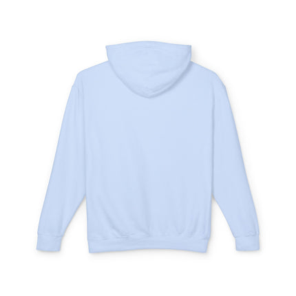 🌸❄️ Winter Flower Girl Unisex Lightweight Hooded Sweatshirt – Art Deco Floral Fantasy