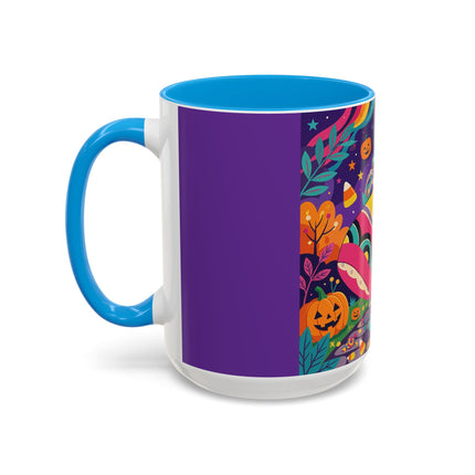 🌙🎃 The Lady Of Moonbeam Hollow Colorful Mug – Whimsical Halloween Charm