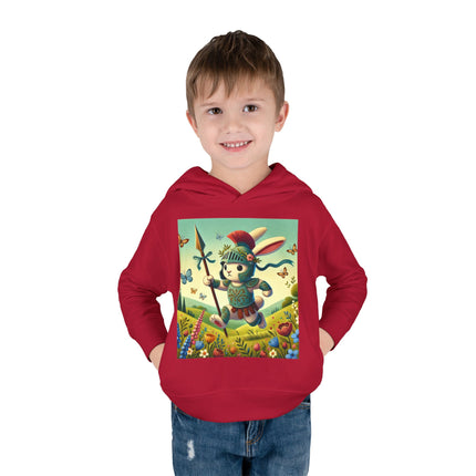 Rabbit Gladiator Toddler Pullover Fleece Hoodie