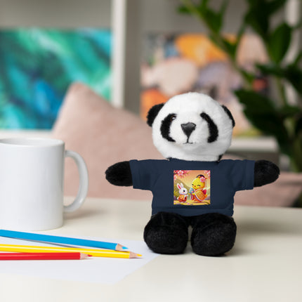 Whimsical Springtime Exchange Stuffed Animals with Tee