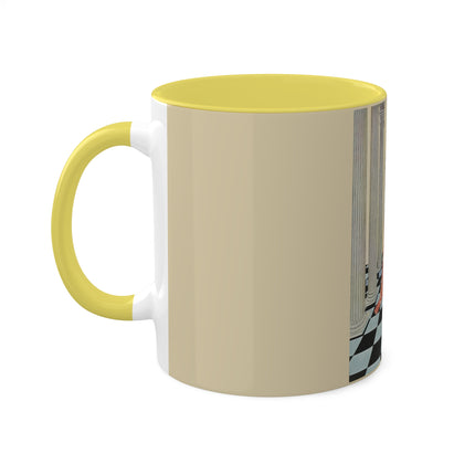 Cadmus Beheld a Female Figure by Virginia Frances Sterrett Colorful Mugs, 11oz