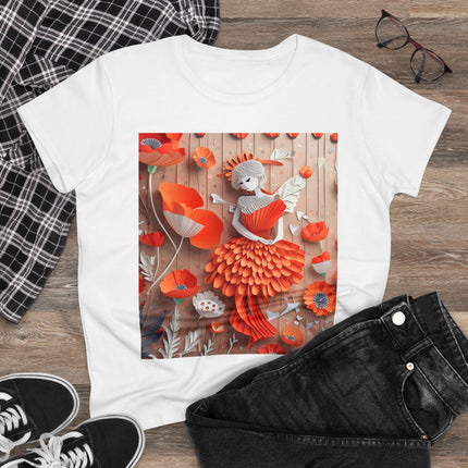 Poppy Fairy Women's Midweight Cotton Tee