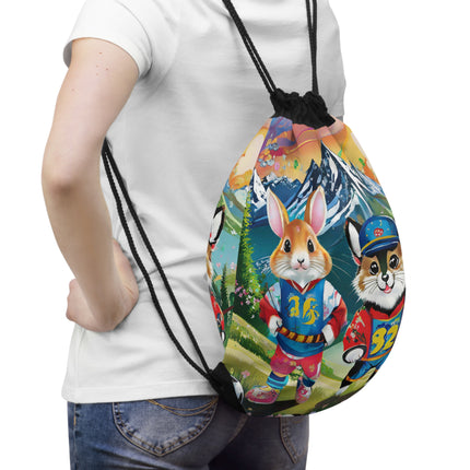 Animal Athletes Drawstring Bag