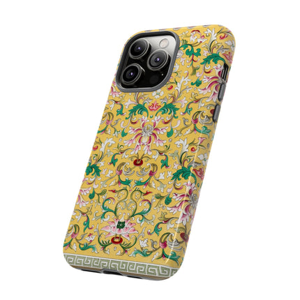 Yellow Botanical Pattern by Owen Jones Phone Cases