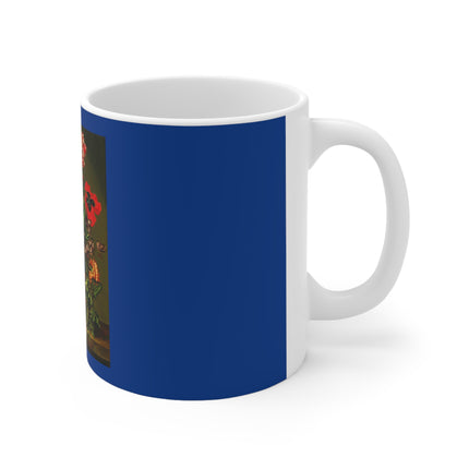 Bouquet of Flowers with Butterflies by Sebastian Wegmayr Ceramic Mug 11oz