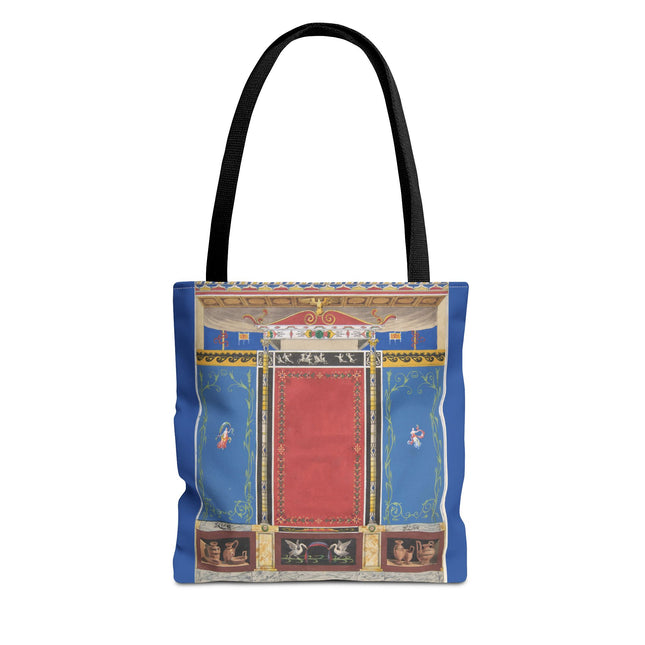 Trompe L’Oeil Designer Tote Bag – Columns, Swans and Vases (AOP)
