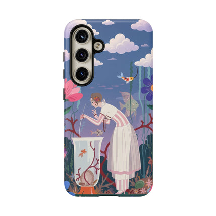 🐠🌸 The Enchanted Aquarium Garden Phone Case – Art Deco Underwater Fantasy