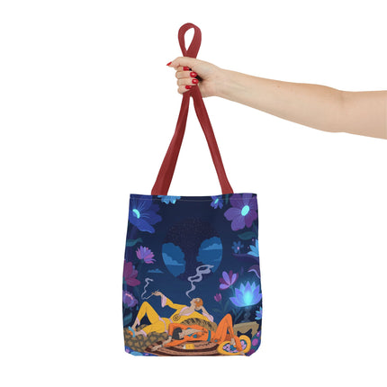 🌙🌺 The Midnight Garden Dreamers Tote Bag – Art Deco Nocturne