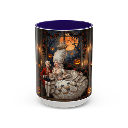 🌙🎃 The Moonlit Pumpkin Parlor Colorful Mug – Elegant Halloween Charm