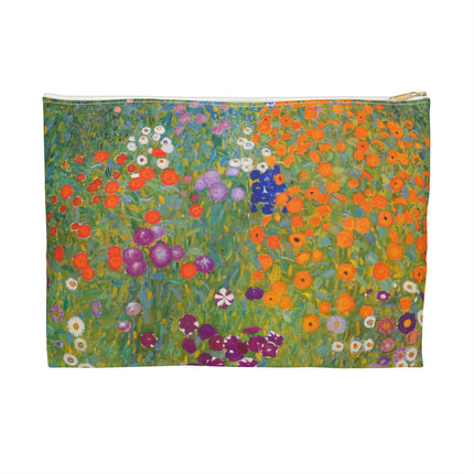 Cottage Garden Accessory Pouch – Gustav Klimt Floral Art Bag