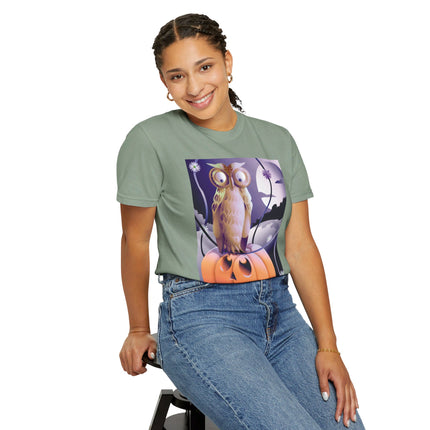 The Startled Pumpkin Unisex Garment-Dyed T-shirt