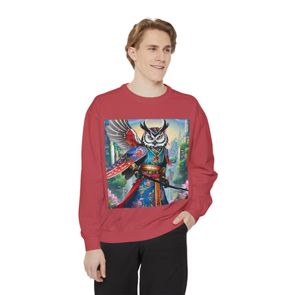 Cyberpunk Samurai Owl Sweatshirt