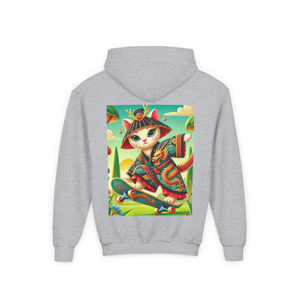 Dragon Dance on Wheels Youth Hooded Sweatshirt – Bold Motion & Fearless Style